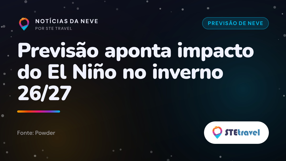 Previsão aponta impacto do El Niño no inverno 26/27