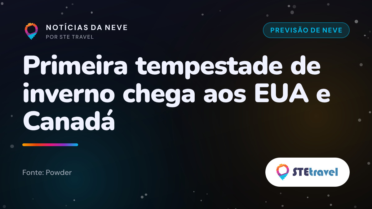 Primeira tempestade de inverno chega aos EUA e Canadá